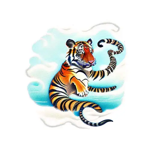 Australian Wilderness With Tiger Snake