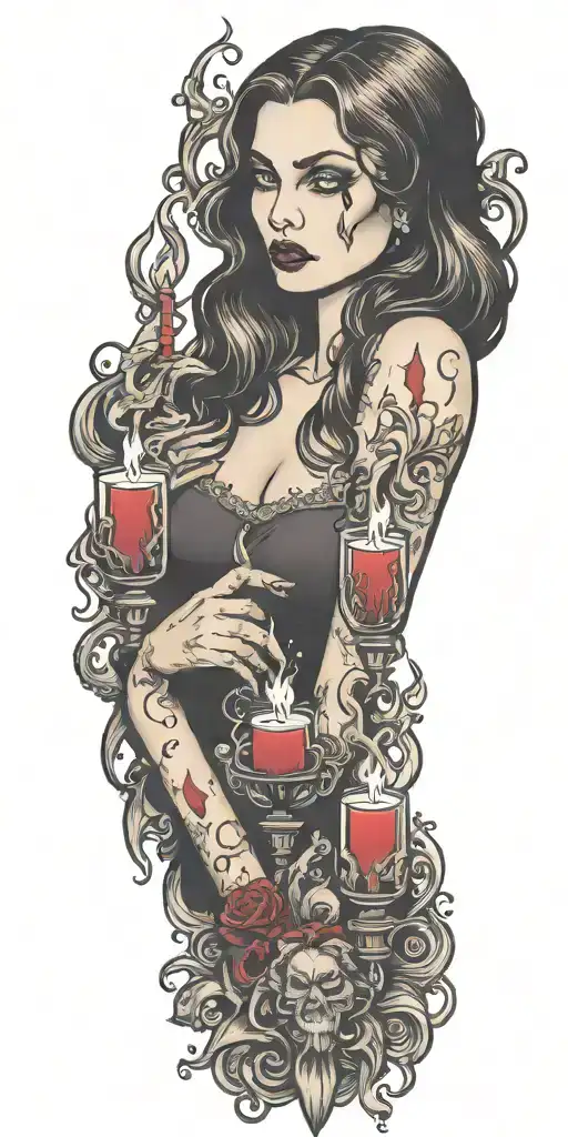 Multiple Vampire Blood Women Candle Witchcraft