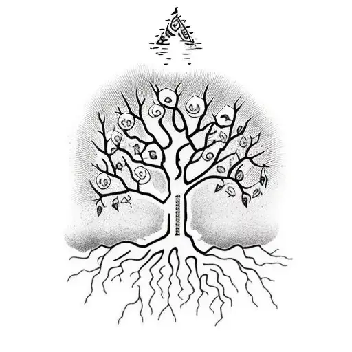 A Tree With Roots Forming The Word 'Sobriety' And Branches With Positive Affirmations