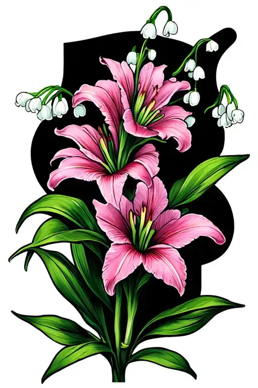 Lily Of The Valley Fose Gladiola