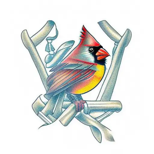 Cardinal With Liver Cancer Ribbon