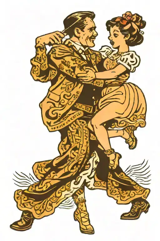 Father And Daughter Dancing