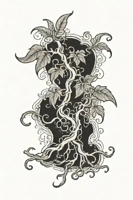 Island Tribul Vine Growing Roots