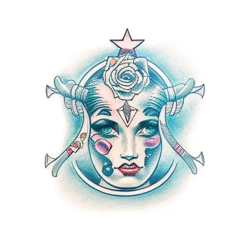 Gemini Faces Linework