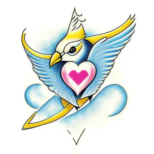 Bird That Turns Into A Heart