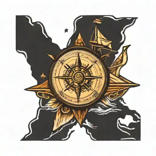 Compass Travel Sail Boat