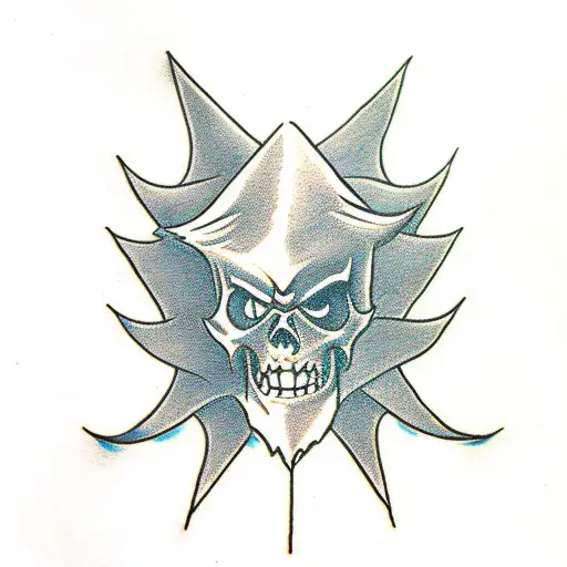 Waist Up Of A Evil Wizard