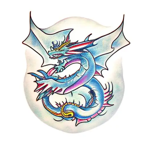 Dragon With Gothic Fairy