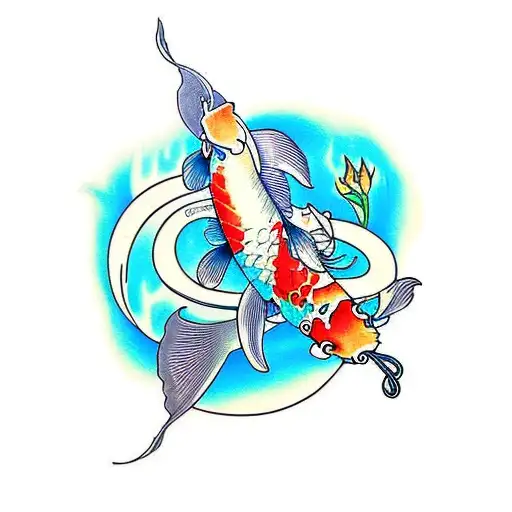 Koi Fish With Treble Clef