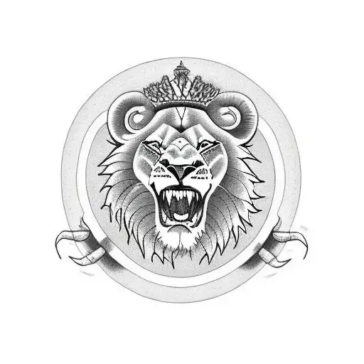 Lion Surrounded By Scorpions