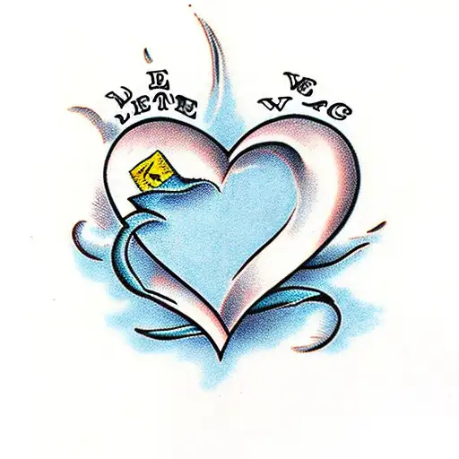 Love Heart With Writing Inside