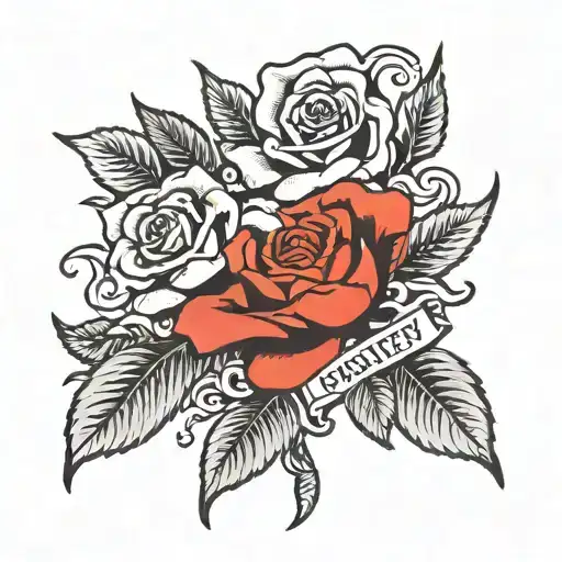 Rose With The Name Ashley