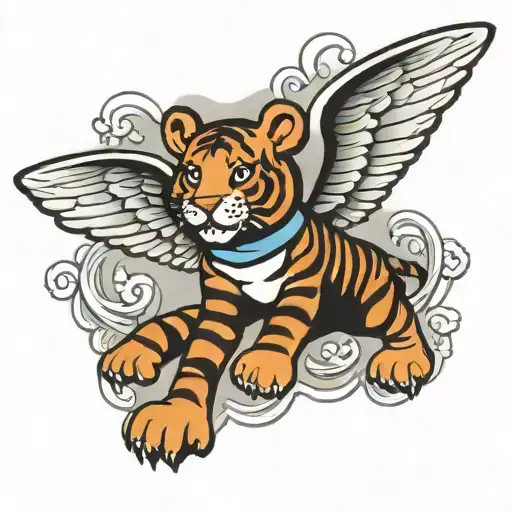 Tigger With Angel Wings