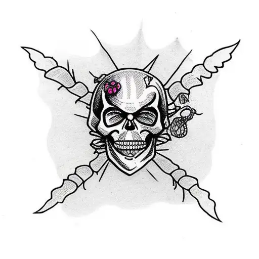 Skull Spiderweb Witch Cat