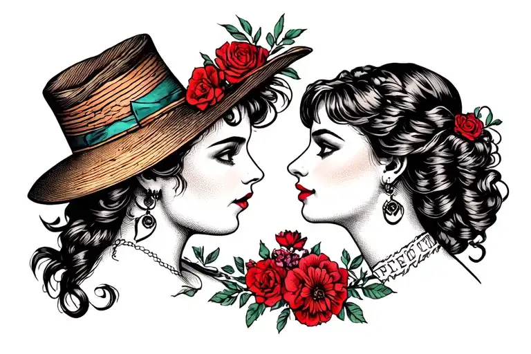 Depection Husband And Wife Moving Forward Through Life