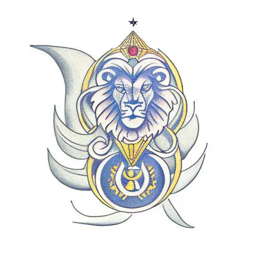 Libra Scales And Leo Lion Together