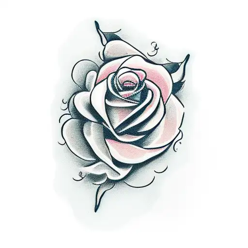 Woman Holding A Rose