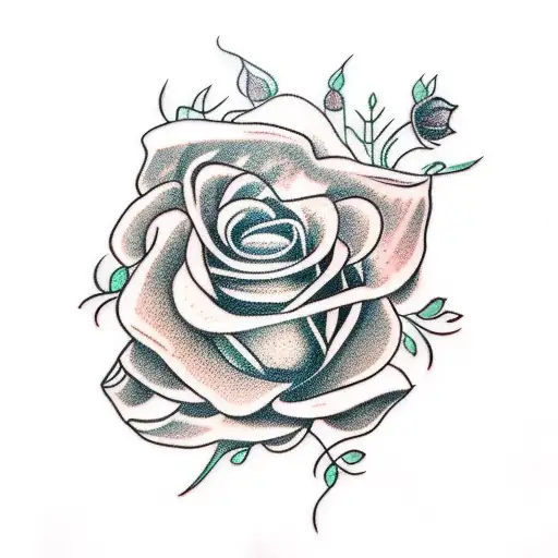 The Word Aracely With Roses Round It