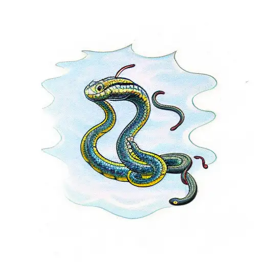 Snake With Trishula