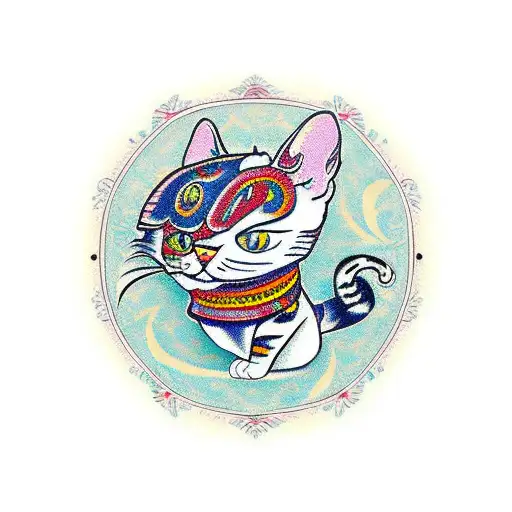 Kazakh Ornament Cat