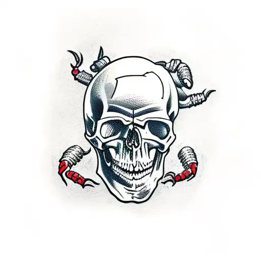 Skull With Scorpions