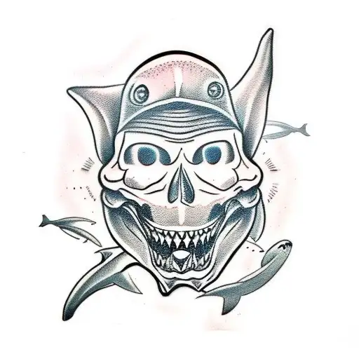 Shark And Skeletons