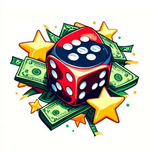Bet On Me With Dice And Money And Stars Aim