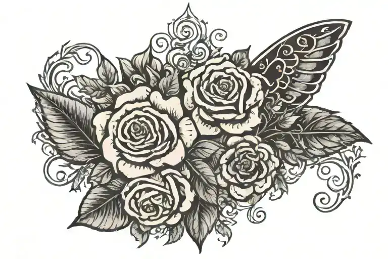 The Divine Feminine Albumn Cover With Flowerz