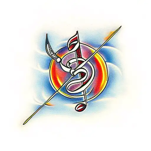 Fire With Musical Notes