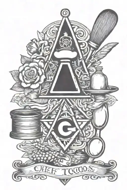 Chef Tools Masonic Symbols