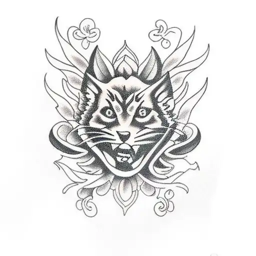 Traditional Black Car Adorned With Intricate Floral Patterns