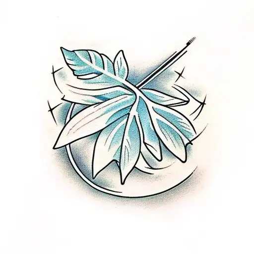 Words Mai Soli With A Greek Leaf Below