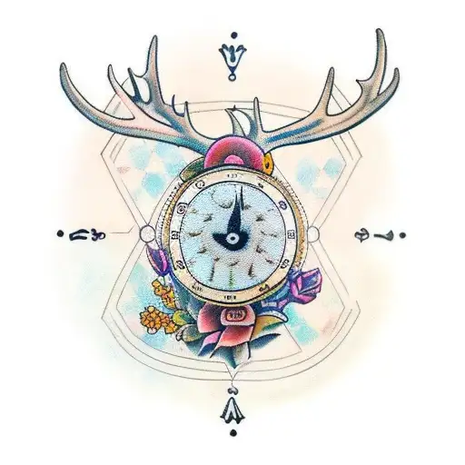 Deer Sand Clock