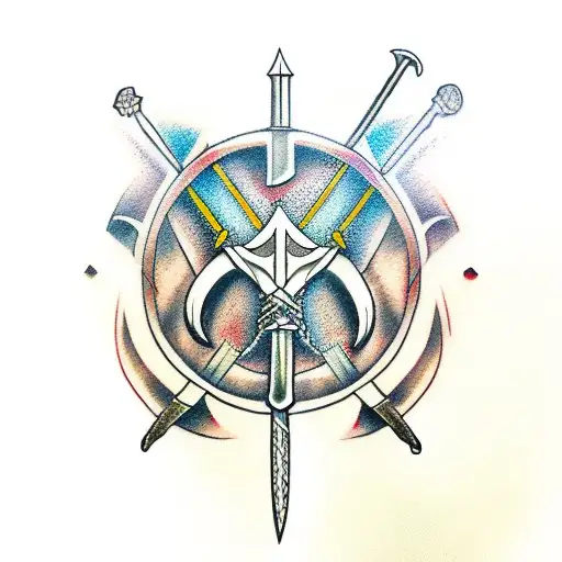 Geralt's Sword With Text Don't Forget Written With Runes