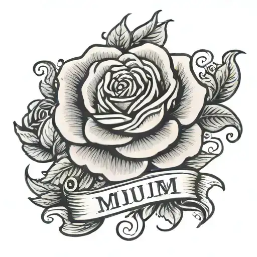 Trad Rose With Mum Written