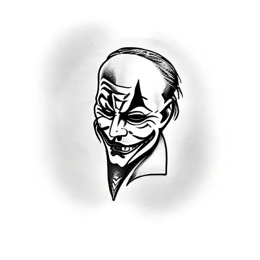 Anonymous Carryng Joker Mask