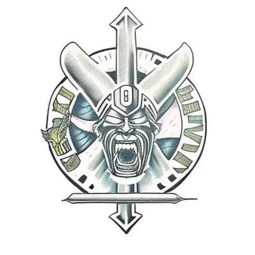 Warrior Kneeling In Honor With A Fallen Comrade