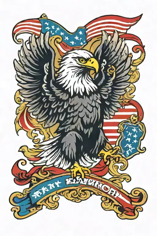 Eagle Flag Grandpa Kenworth Semi Truck