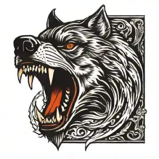 Iron Wolf Head