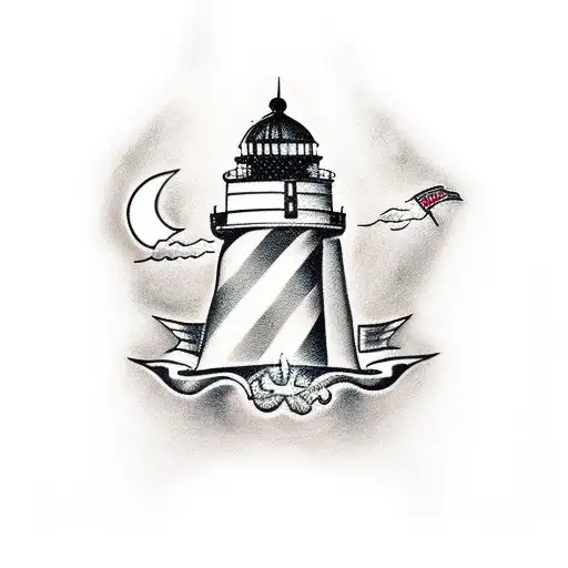 Black And Grey Lighthouse