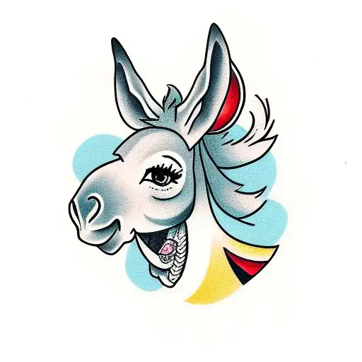 Old School Female Donkey