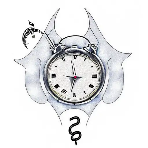 Clock With Horseshoe And Music