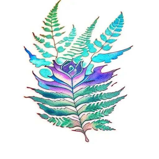 Watercolor Fern