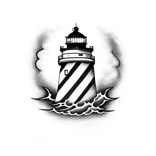 Black And Grey Lighthouse