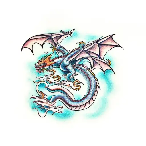 Dragon With Sea