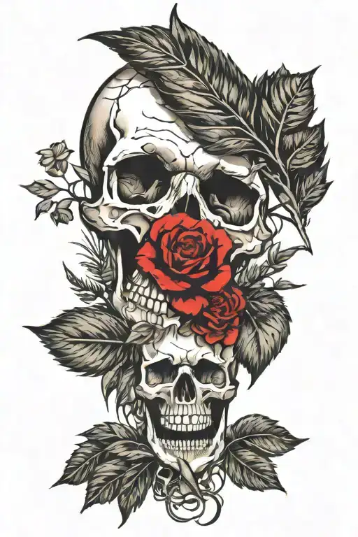 Forest And Skull Surrounded