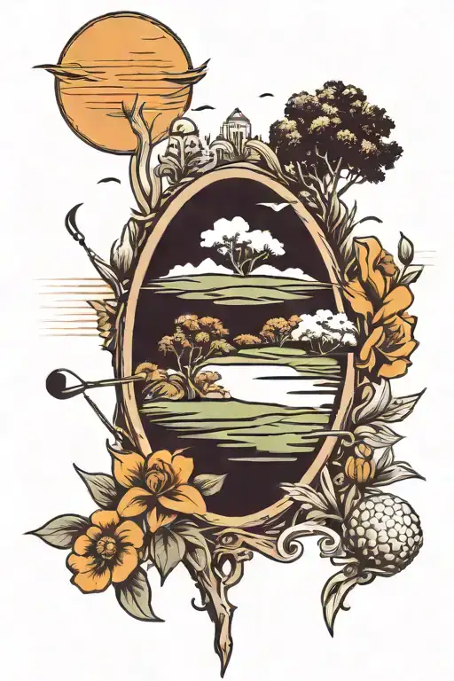 Simple Holistic Golf Course Landscape