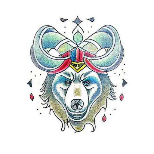 Neo Traditional Bear Throat Gypsy