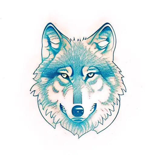 Wolf On The Background Of The Forest