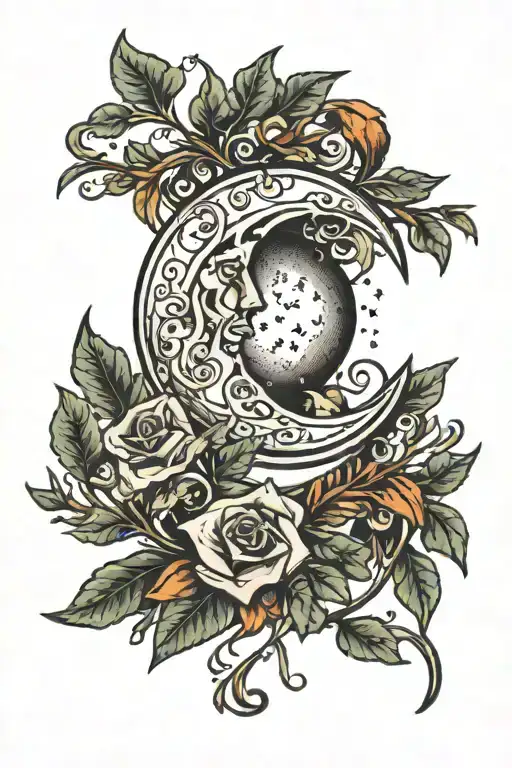 Moon And Vines Wrapping